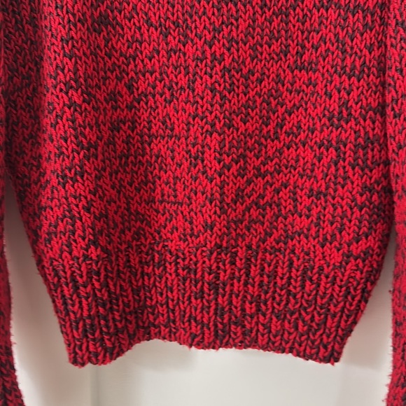 Rag & Bone Turtleneck Red Black Pullover with Wool Size XXS - Picture 6 of 11